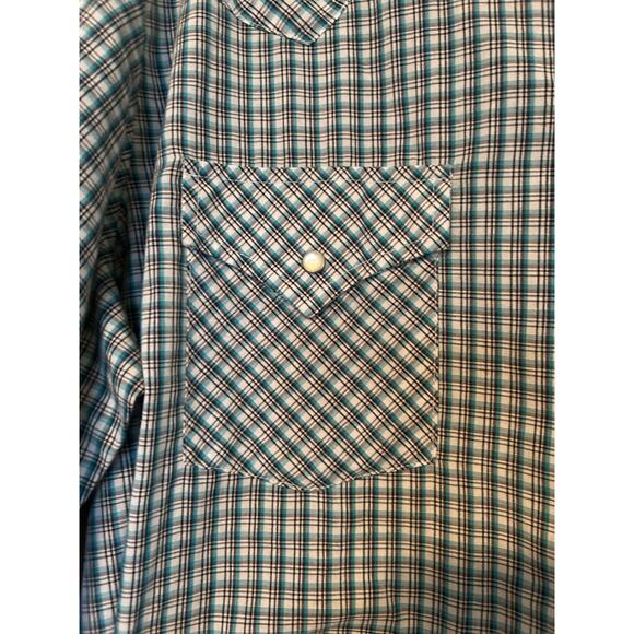 Ely Cattleman western style men’s pearl snap button down shirt, Size XL - Picture 2 of 8